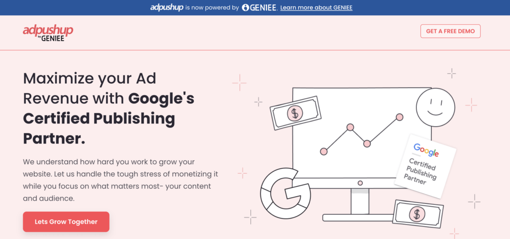 Adpushup video ad network