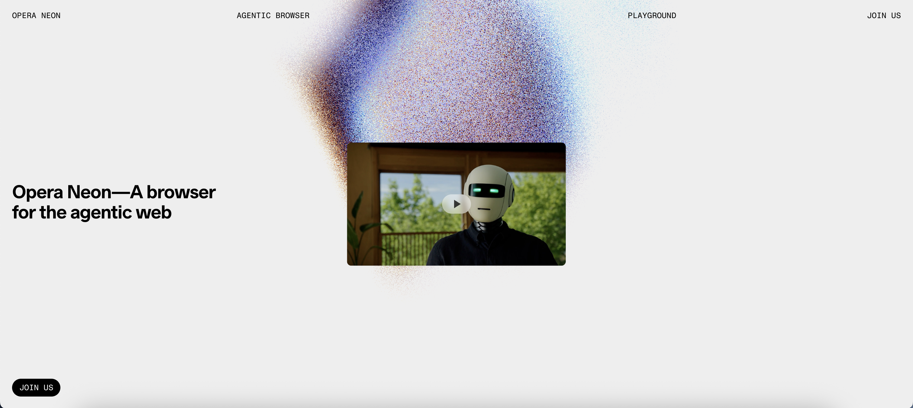 Opera Neon agentic browser