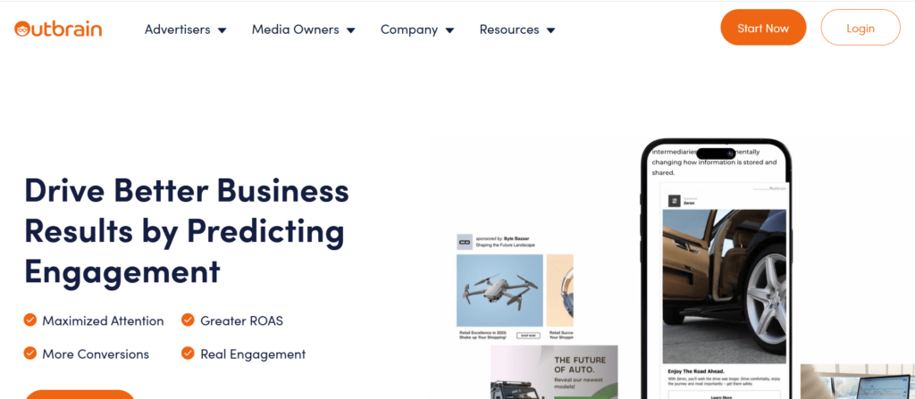 Outbrain as one of the top contextual ad networks