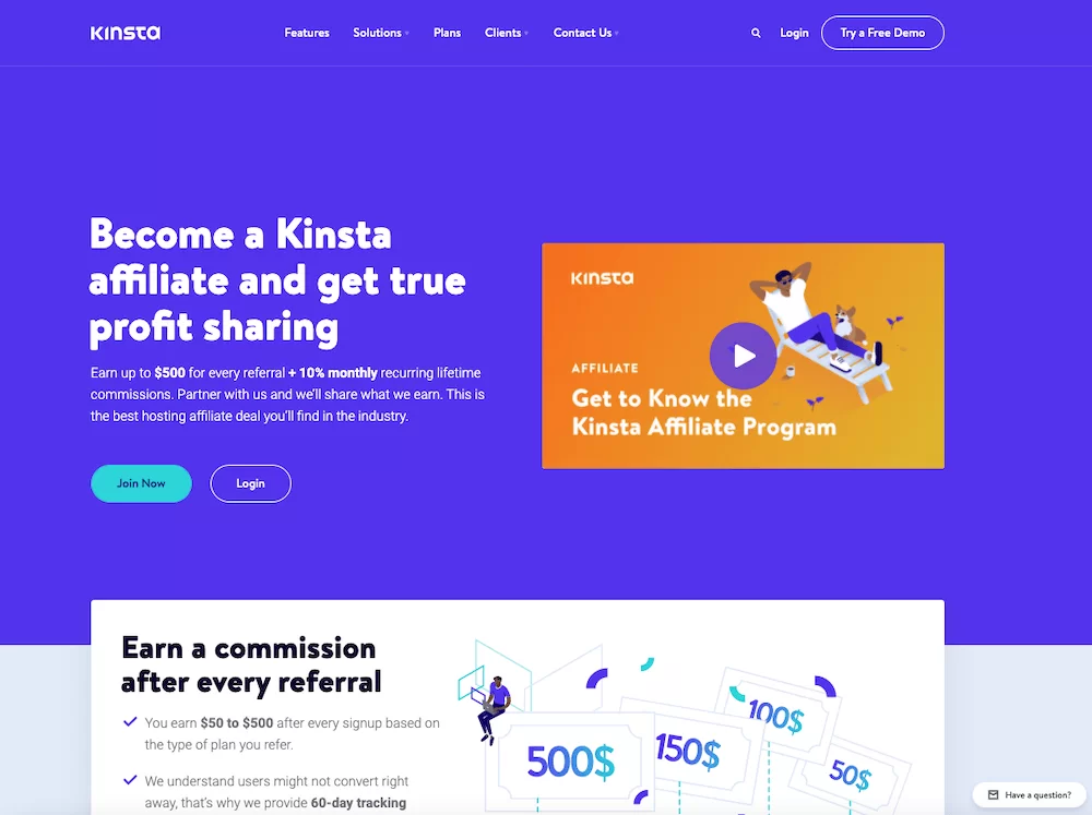 Kinsta Affiliate Program