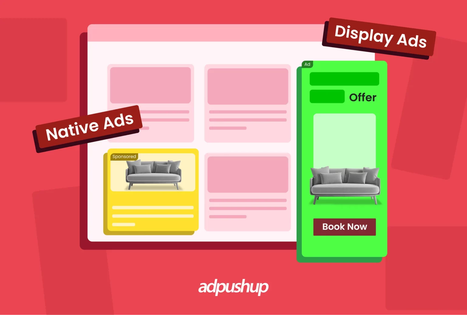 native vs display ads - AdPushup