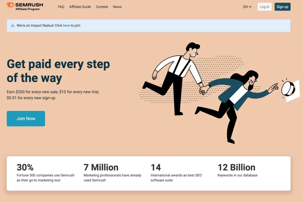 SEMRush Affiliate Program